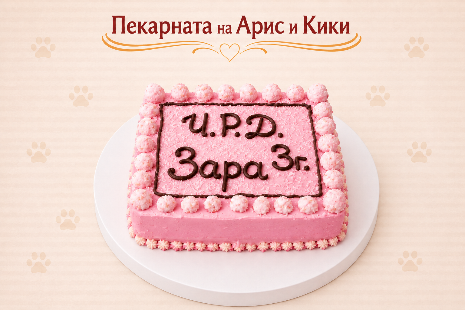 ТОРТА ПРАВОЪГЪЛНА С ПИЛЕШКО ИЛИ ТЕЛЕШКО
